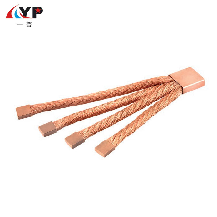 Welded Contact Area ဖြင့် Flat Bare Copper Braids